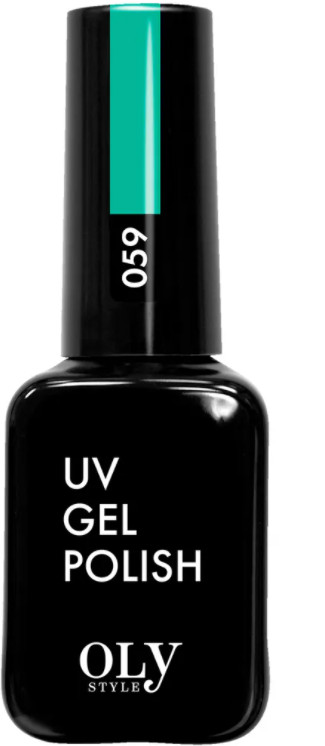 Гель-лак для ногтей, оттенок 059 Морской зеленый | UV gel polish | Oly Style