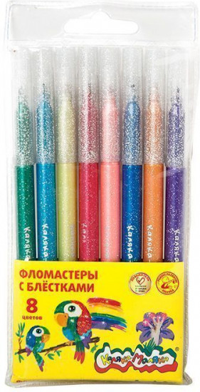 Фломастеры с блёстками