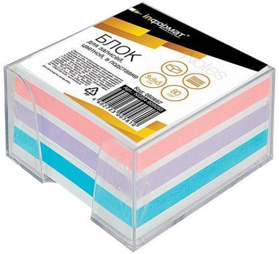 Подставка с цветным блоком для записей