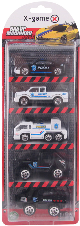 Набор машинок | Полиция | X-Game