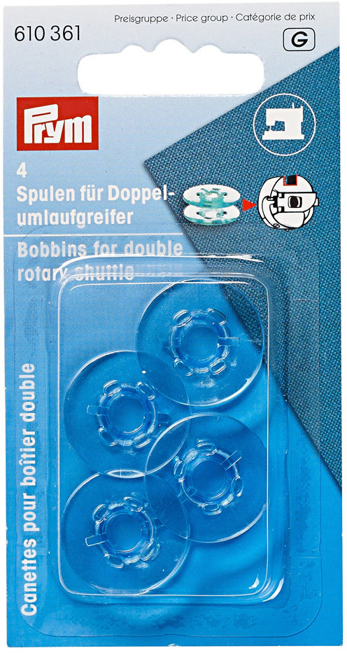 Шпульки для вертикально вращающегося челнока | Prym