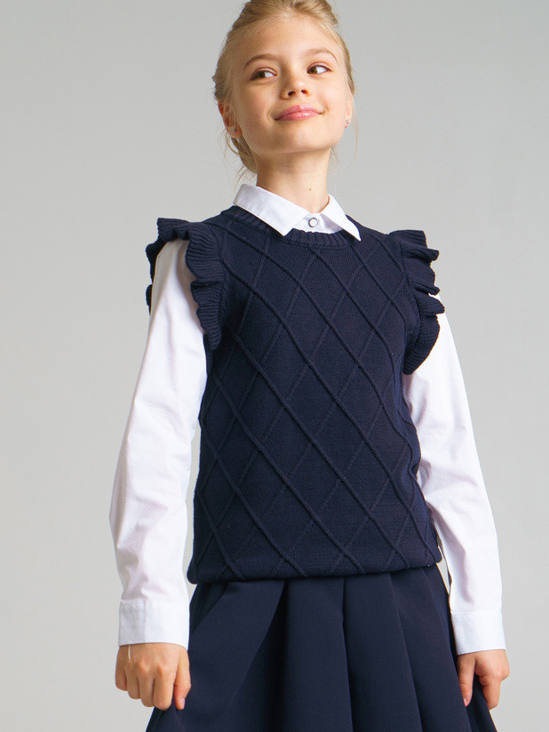 Жилет для девочек | School | PlayToday