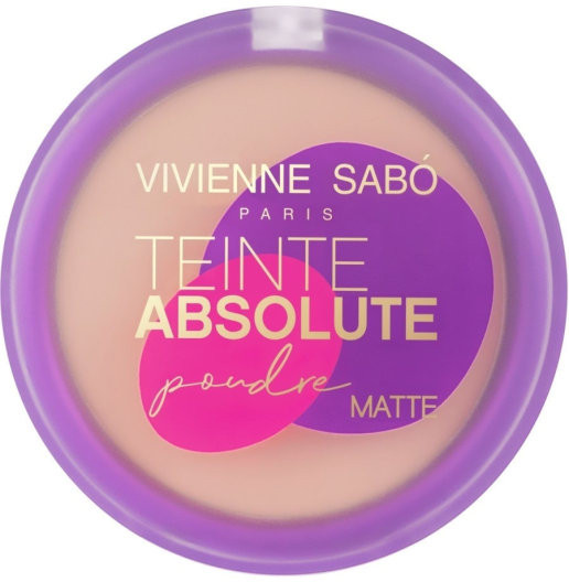 Пудра для лица матирующая «Teinte absolute matte», оттенок 04 Холодный беж | Vivienne Sabo