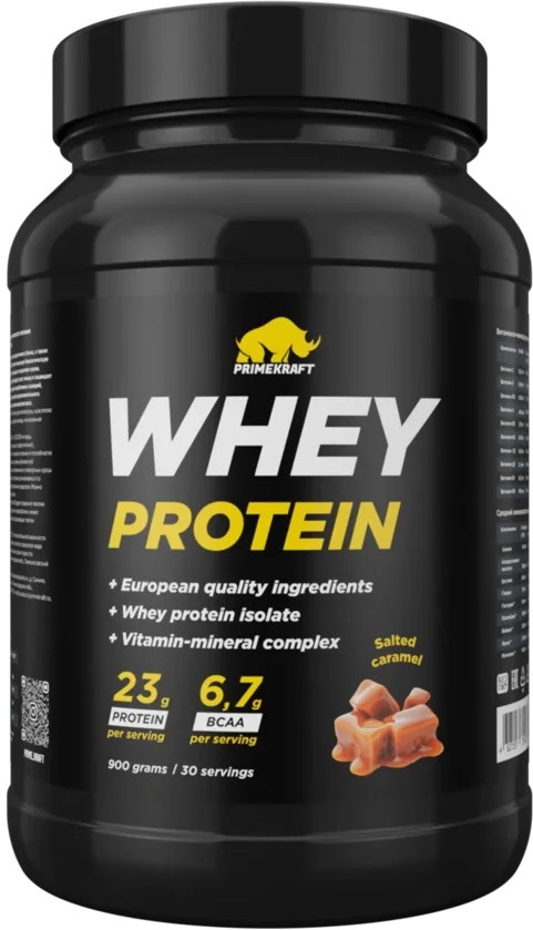Протеин сывороточный со вкусом соленой карамели | PRIMEKRAFT