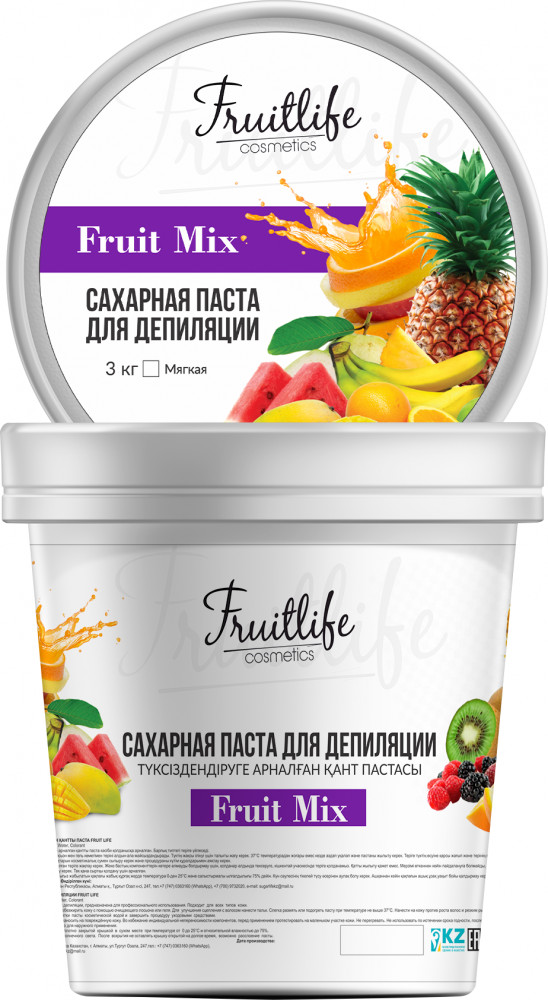 Сахарная паста для депиляции «Фруктовый микс» | Фруктовые десерты | Fruit Life