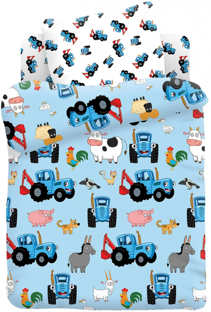 Комплект постельного белья «Синий трактор» | Непоседа