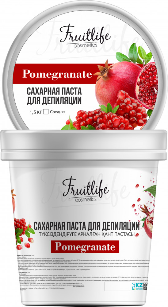 Сахарная паста для депиляции «Гранат» | Фруктовые десерты | Fruit Life