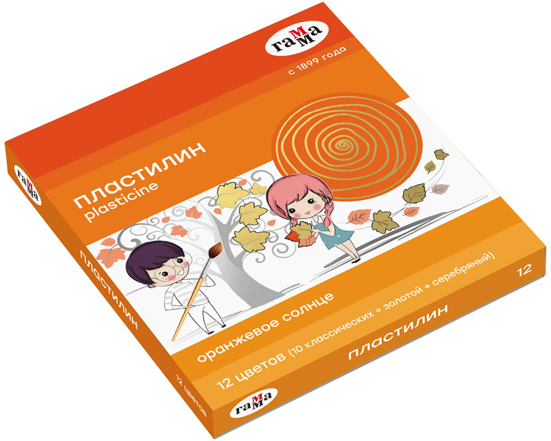 Пластилин восковой «Оранжевое солнце» | Оранжевое солнце | Гамма