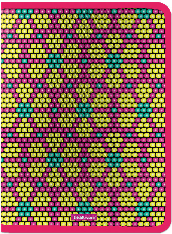 Папка для тетрадей на молнии | Pink&Yellow Beads | Erich Krause
