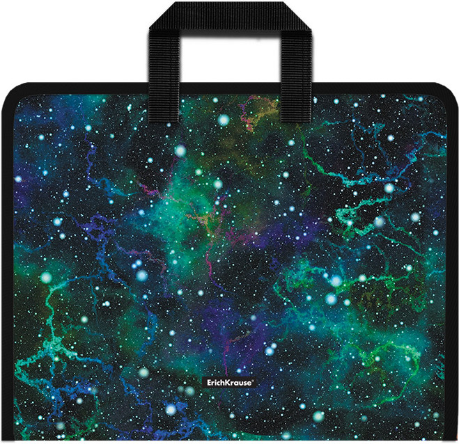 Папка для тетрадей с ручками | Emerald Stardust | Erich Krause