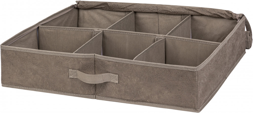 Органайзер для обуви | Цветочный узор на кофе с молоком | El Casa