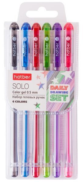 Набор гелевых ручек | Solo | Hatber