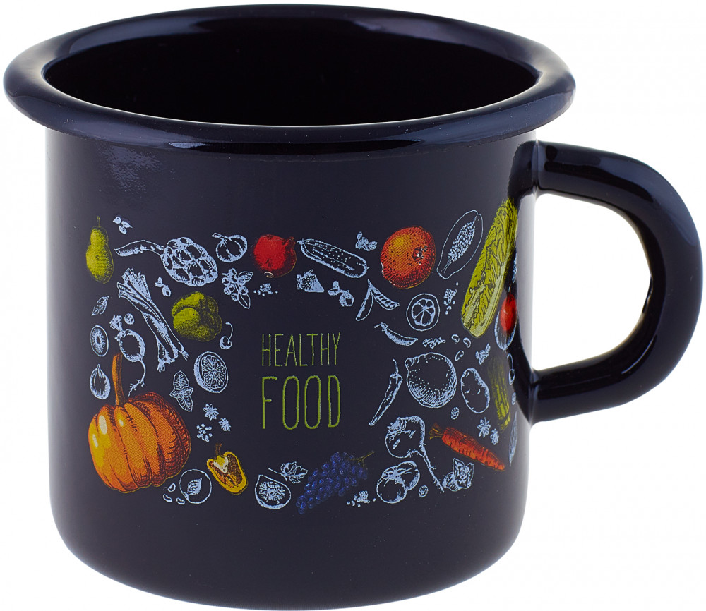 Кружка эмалированная «Healthy food» | Healthy food | Appetite