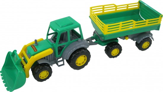 Трактор с прицепом №2 и ковшом «Мастер»