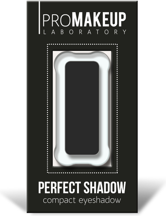 Тени для век компактные «Perfect Shadow», оттенок 10 Угольно-черный | PROmakeup