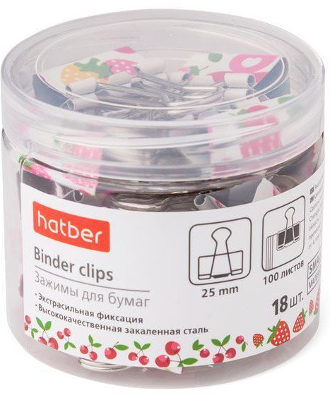 Зажимы для бумаг | Hatber