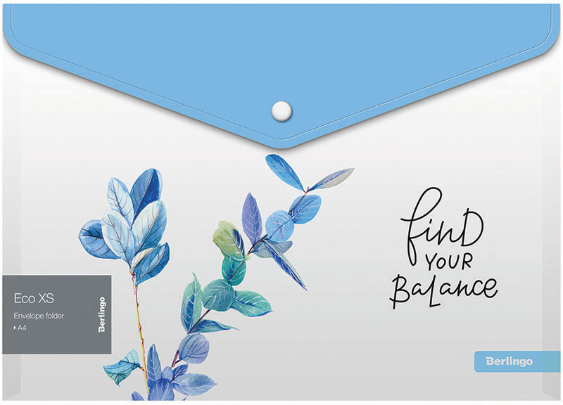 Папка-конверт на кнопке | Eco XS | Berlingo