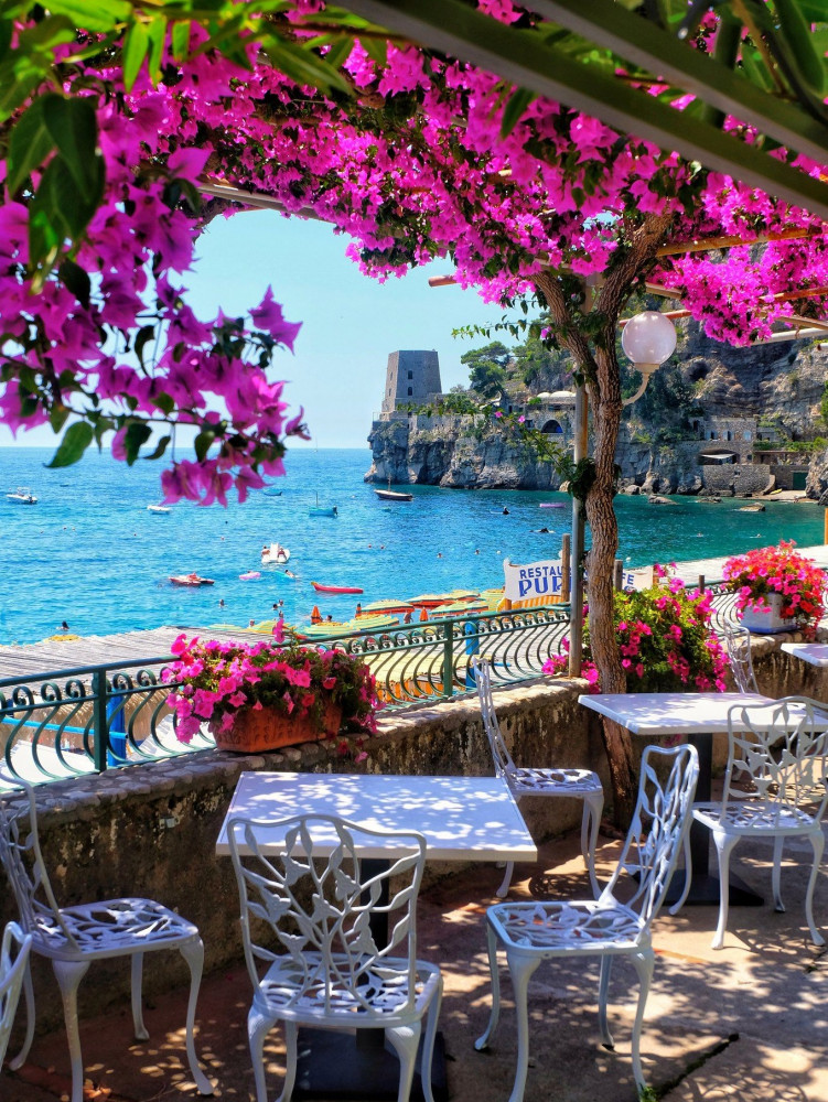 Картина по номерам «Кафе с видом на море» | Paintboy