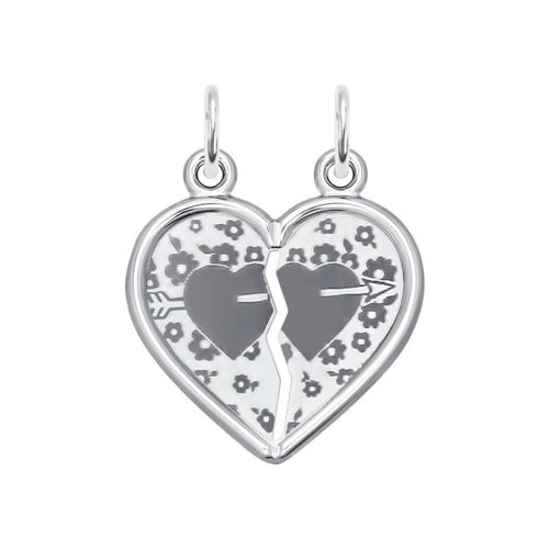 Подвеска из серебра с лазерной обработкой | SOKOLOV