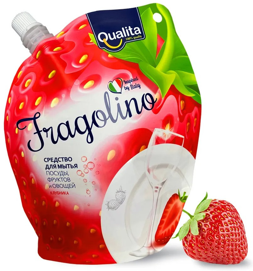 Средство для мытья посуды «Fragolino» | Frutto | Qualita