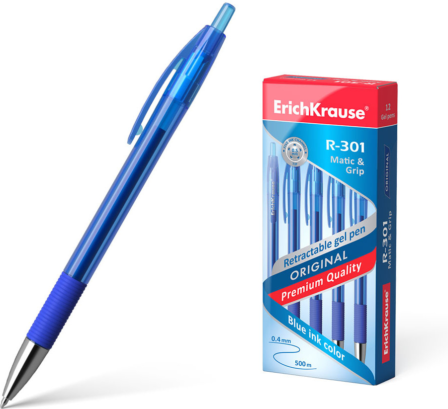Ручка гелевая | Matic&Grip | Erich Krause