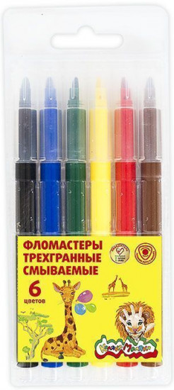 Фломастеры трехгранные