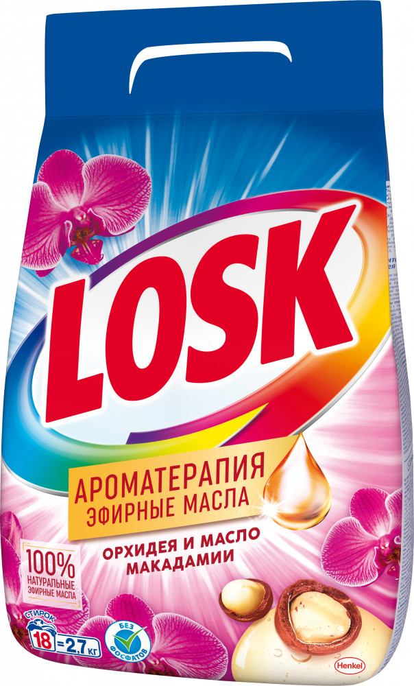 Порошок стиральный «Орхидея и масло макадамии» | Ароматерапия. Эфирные масла | Losk