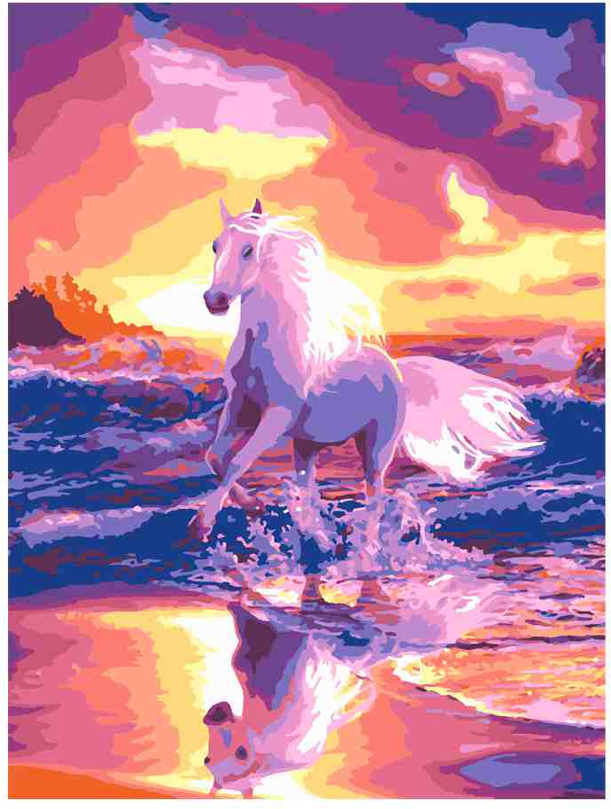 Картина по номерам «Бегущий по воде» | Lori