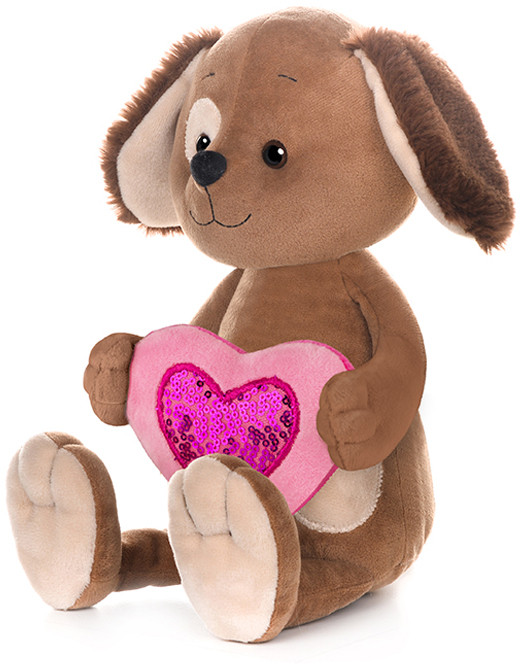 Игрушка мягкая «Романтичный щенок с сердечком» | Romantic Toys Club | Maxitoys Luxury
