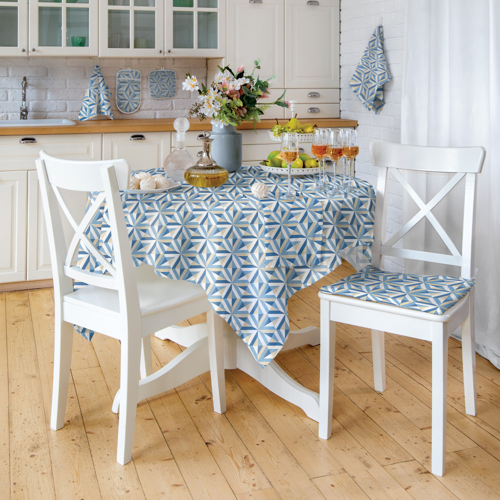 Скатерть «Ромбы голубые» | Ромбы голубые | Verossa