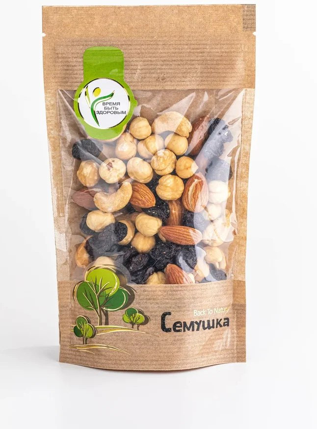 Смесь жареных орехов и изюма | Семушка