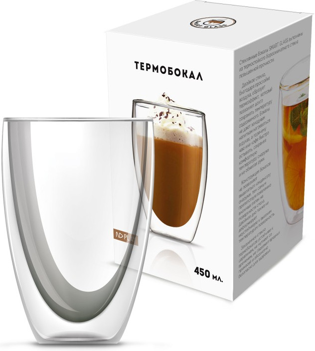 Термобокал с двойными стенками | Smart Glass | ND Play