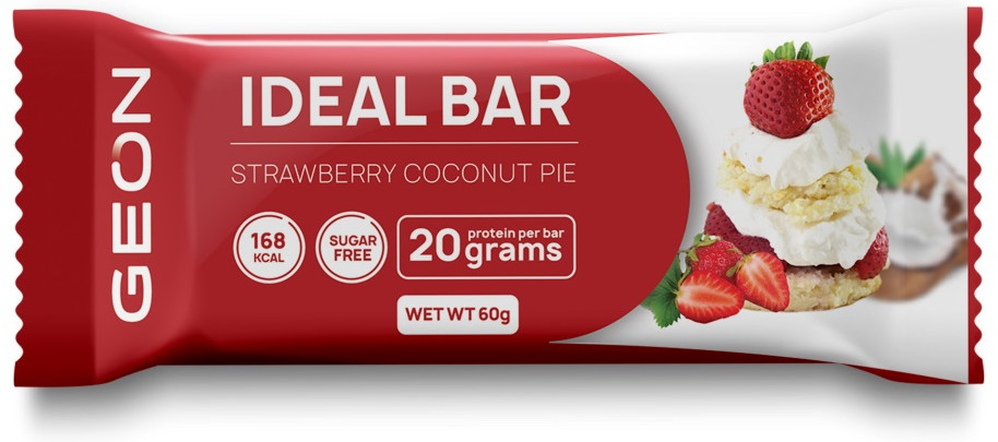 Батончик протеиновый «Клубничный пирог с кокосом» | Idealbar | Geon