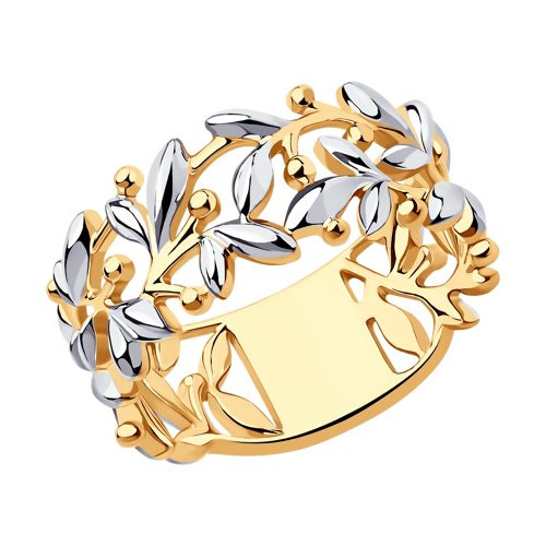 Кольцо из золоченого серебра | Diamant