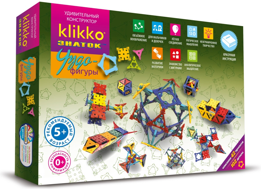 Конструктор Klikko «Чудо-фигуры 43 в 1» | Знаток