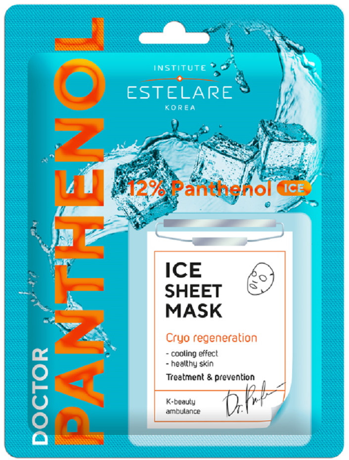 Маска для лица охлаждающая «Крио-регенерация» | Doctor panthenol | Estelare