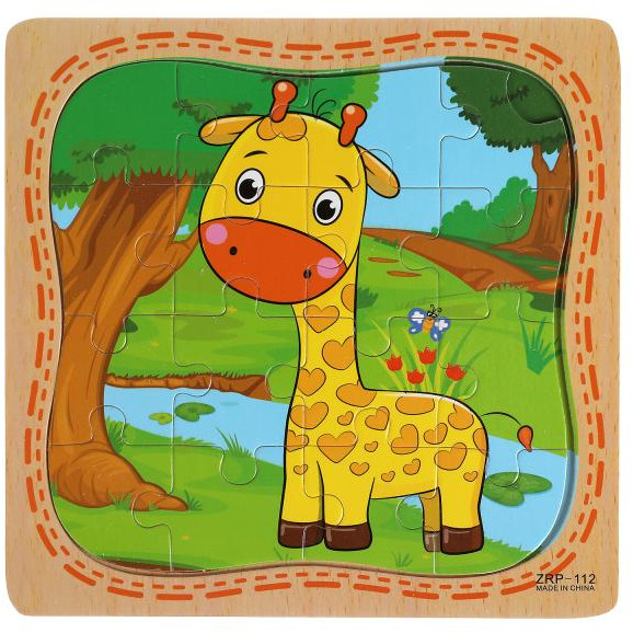 Пазл деревянный «Жираф» | Буратино