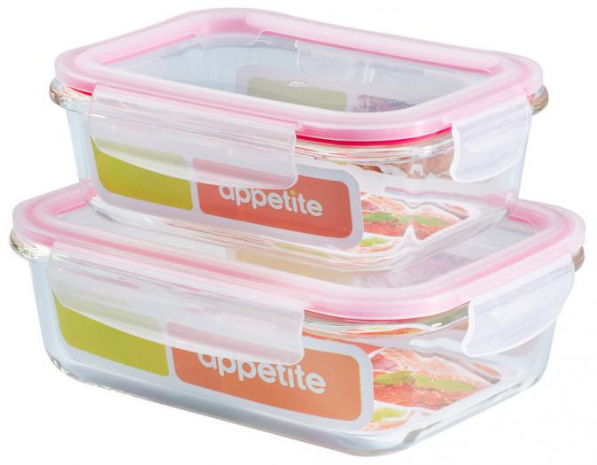 Набор контейнеров для продуктов с крышками | Appetite