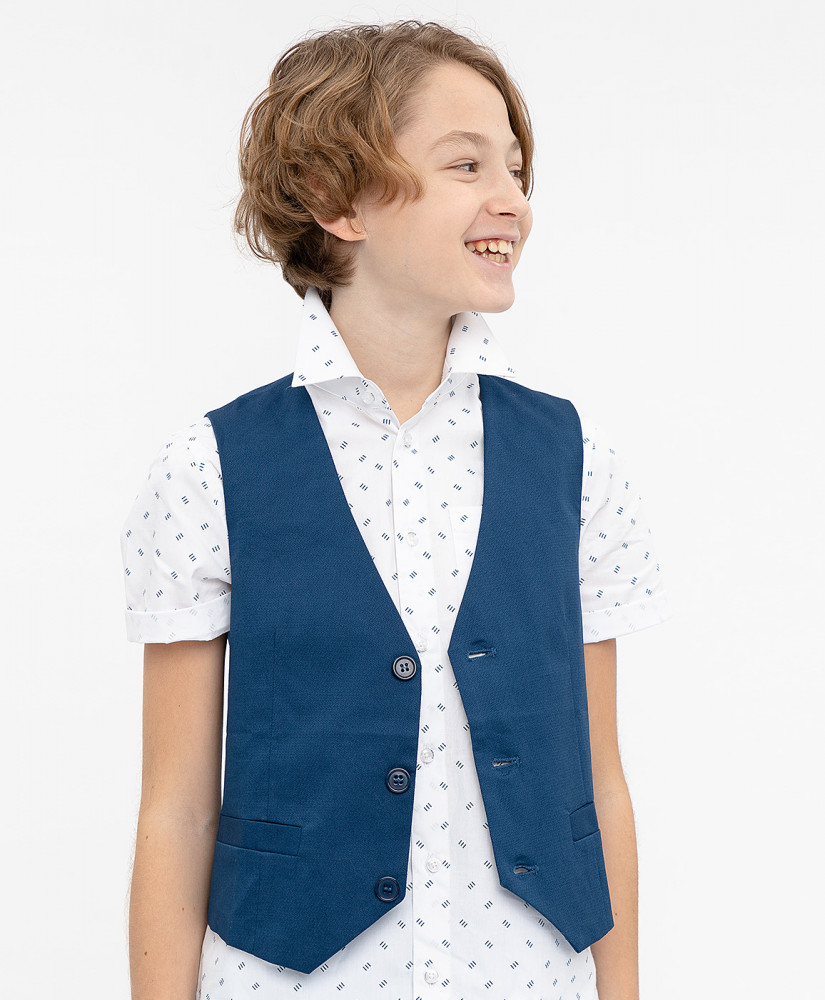 Жилет для мальчиков | Party | Button Blue