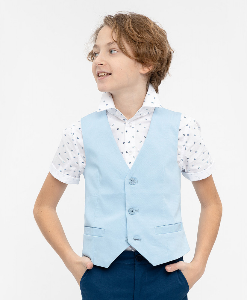 Жилет для мальчиков | Party | Button Blue