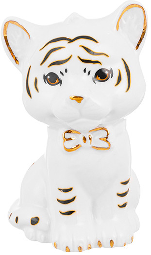 Фигурка декоративная «Тигрёнок с бантиком» | Elan Gallery