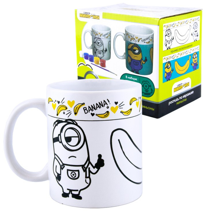 Кружка для росписи «Бананы» | Миньоны | ND Play