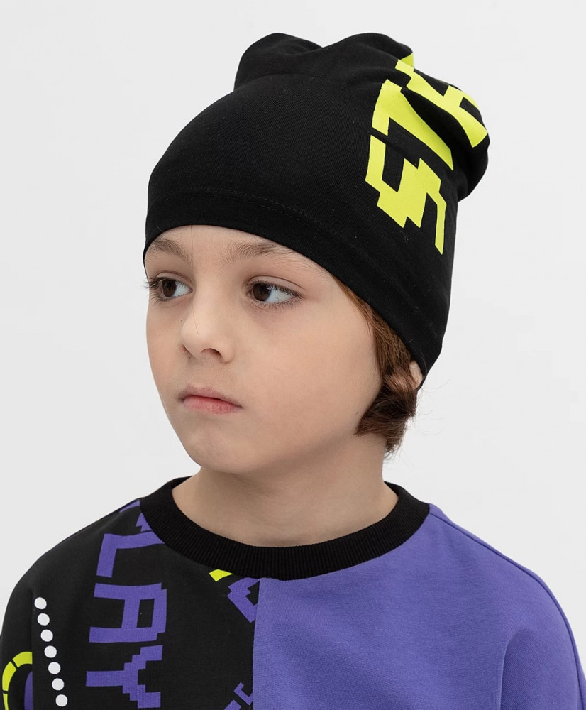 Шапка для мальчиков | Casual street sport | Button Blue