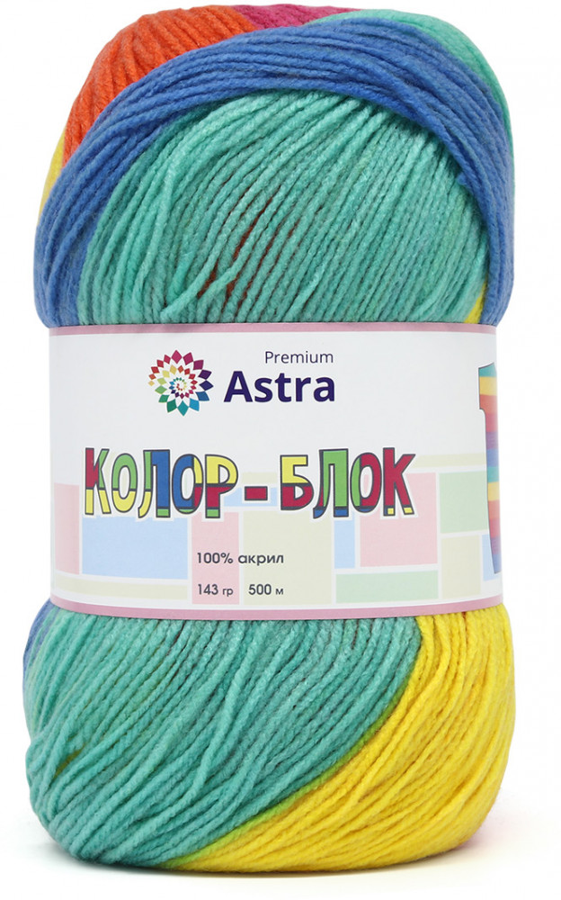 Пряжа для вязания «Колор-блок» | Astra Premium