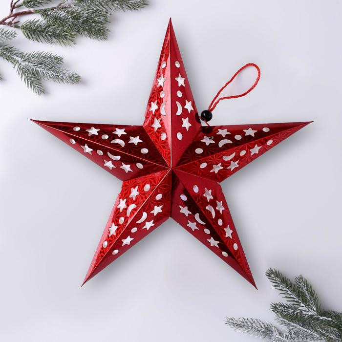 Звезда интерьерная с гирляндой «Бой курантов» | Новый год | Зимнее волшебство