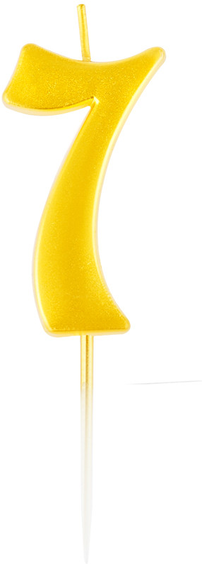 Свеча для торта «Цифра 7» | Meshu