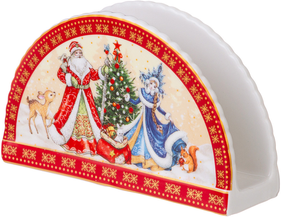 Подставка для салфеток «Дед Мороз и Снегурочка» | Новый год! | Lefard
