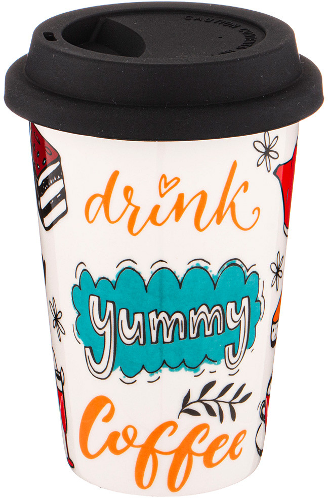 Кружка с крышкой «Coffemania» | Coffemania | Lefard