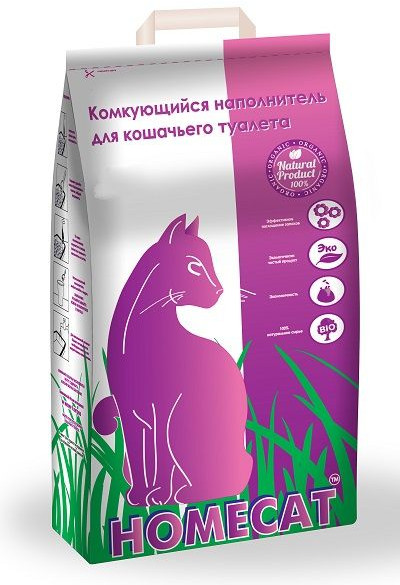 Наполнитель для кошачьего туалета комкующийся | Homecat