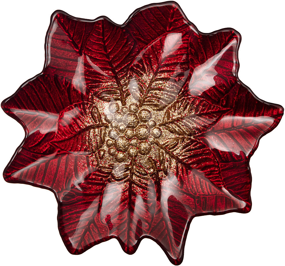 Блюдо «Poinsettia» | Новый Год! | Аксам
